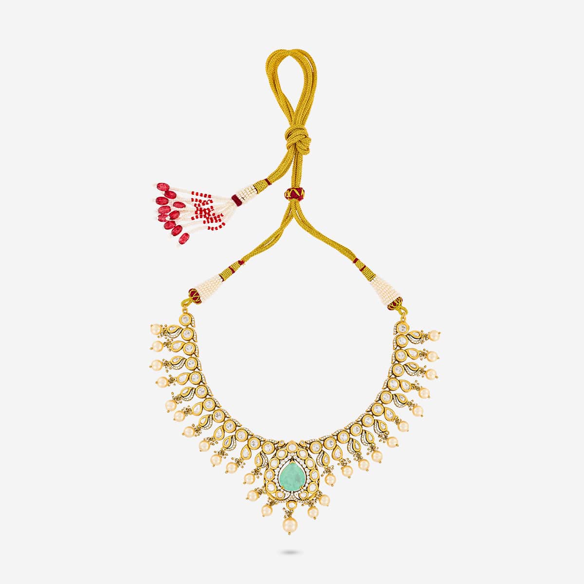 Kundan Necklace 195204 - Image 14