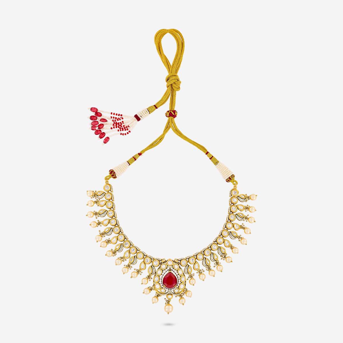 Kundan Necklace 195204 - Image 3