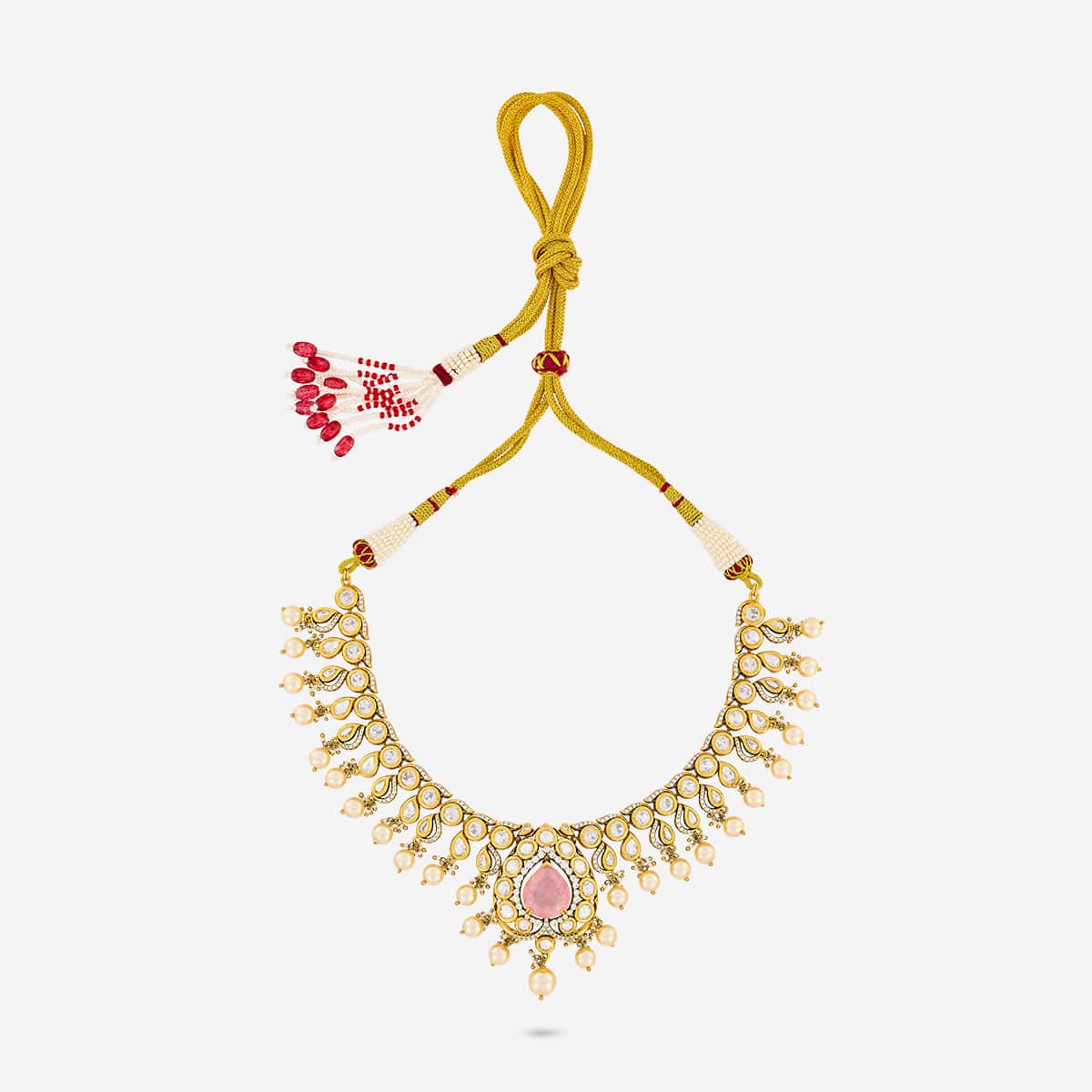 Kundan Necklace 195204 - Image 8