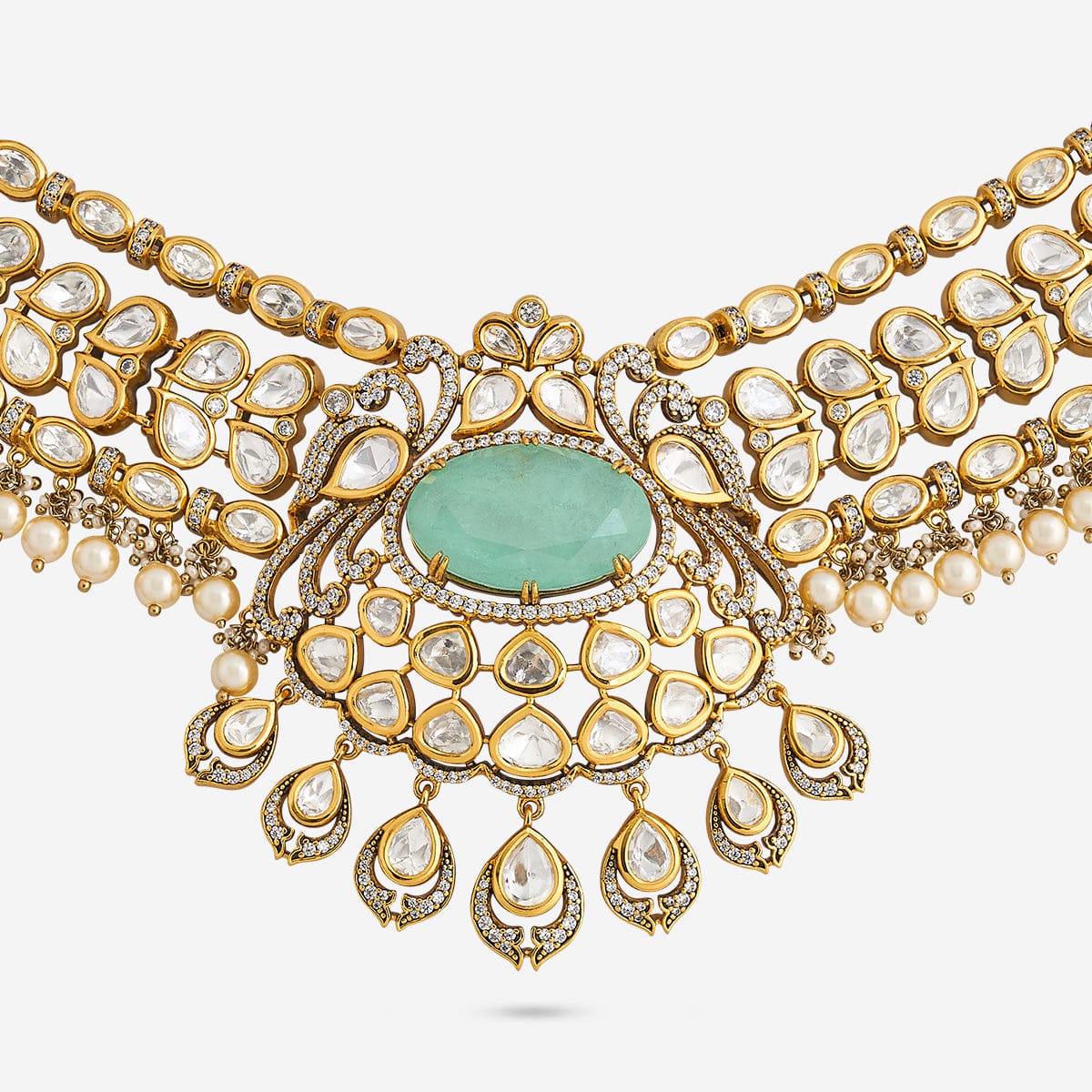 Kundan Necklace 195207 - Image 10