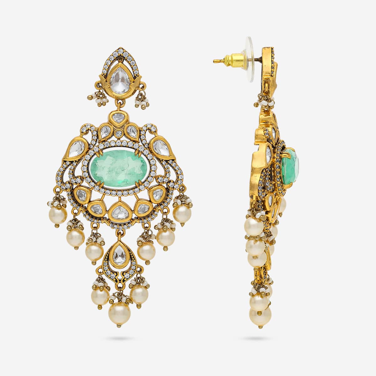 Kundan Necklace 195207 - Image 11