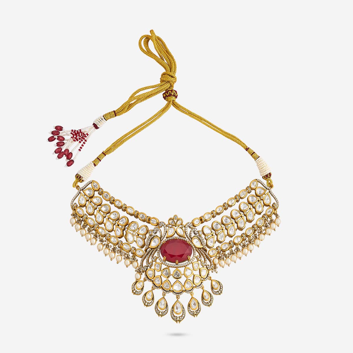 Kundan Necklace 195207 - Image 3