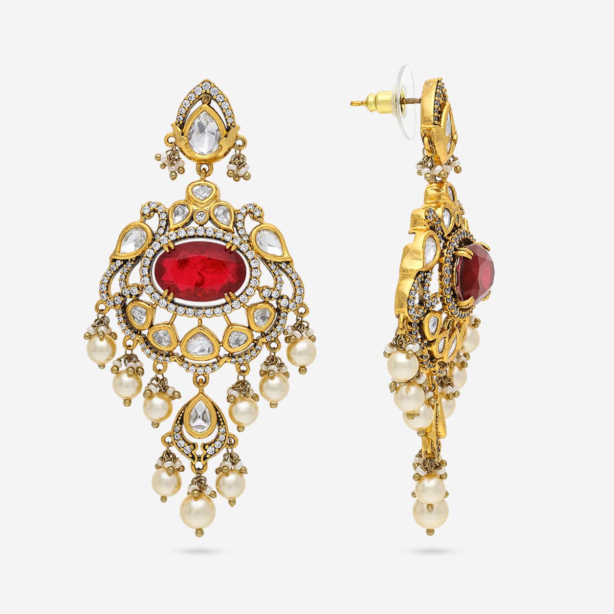 Kundan Necklace 195207 - Image 5