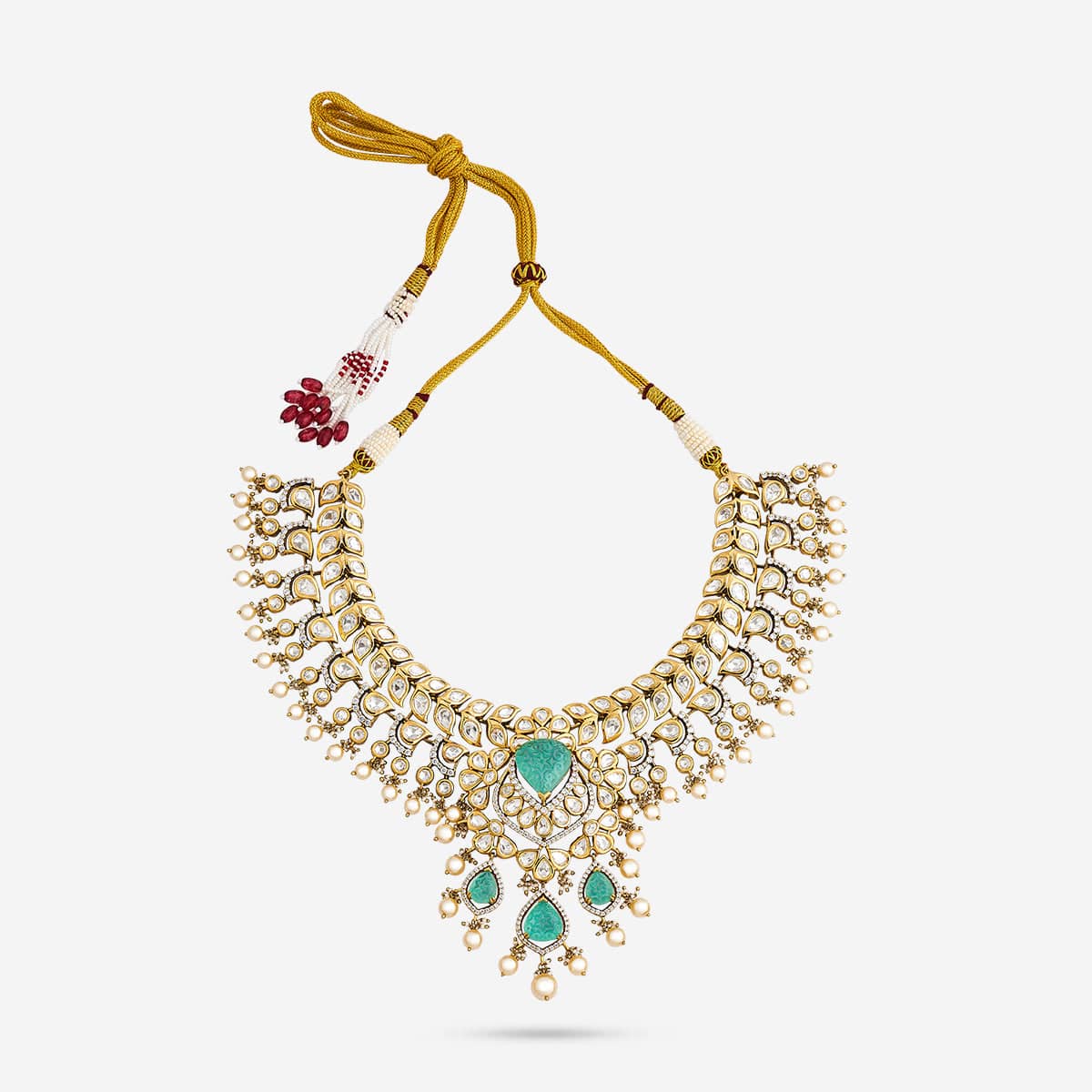 Kundan Necklace 195208 - Image 14