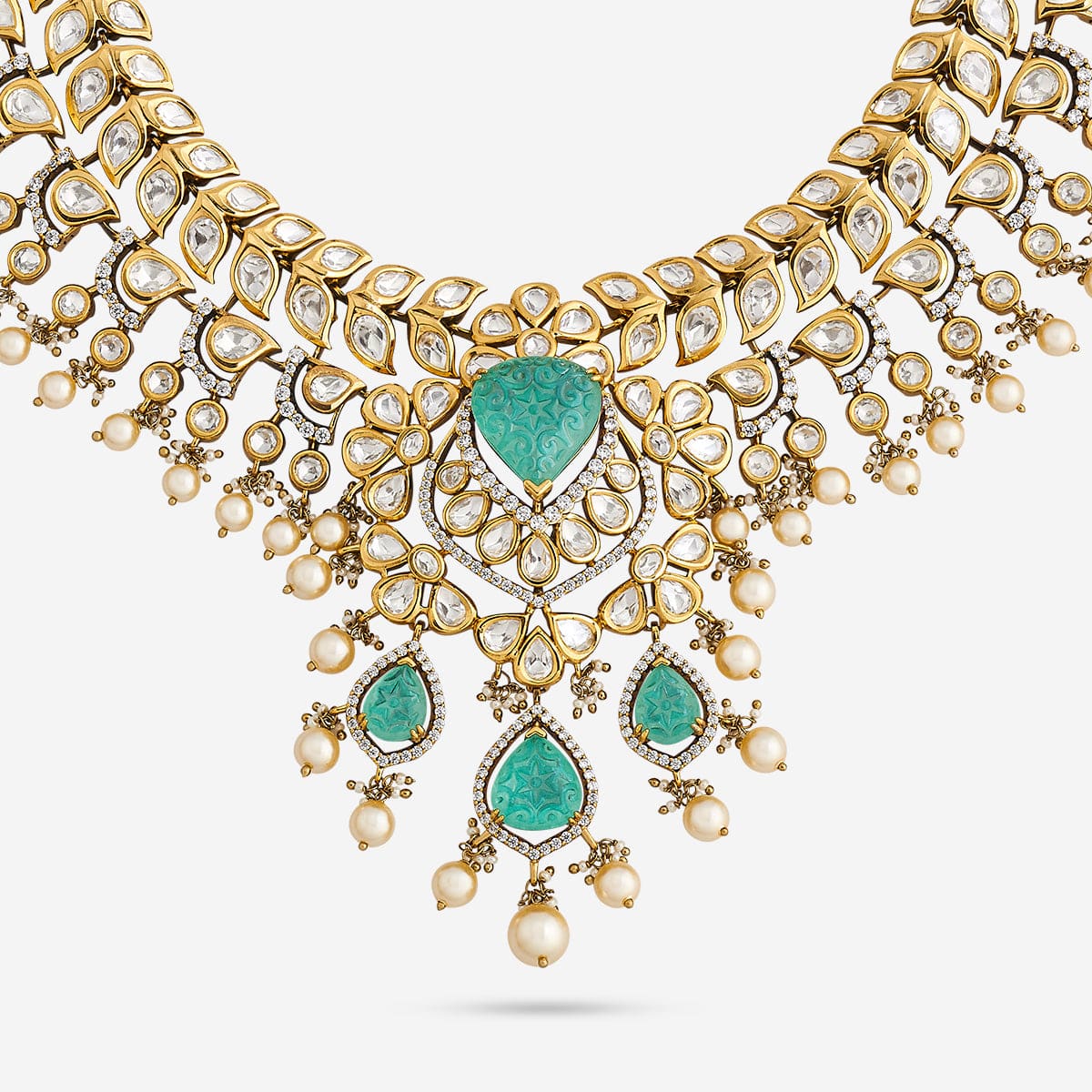 Kundan Necklace 195208 - Image 15