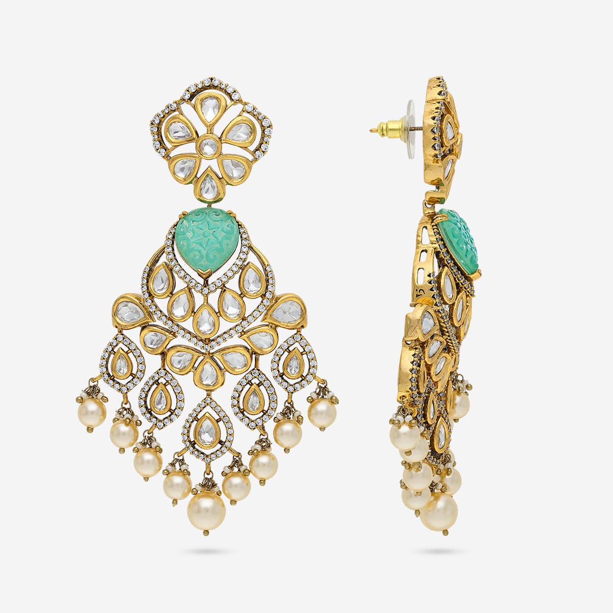 Kundan Necklace 195208 - Image 16