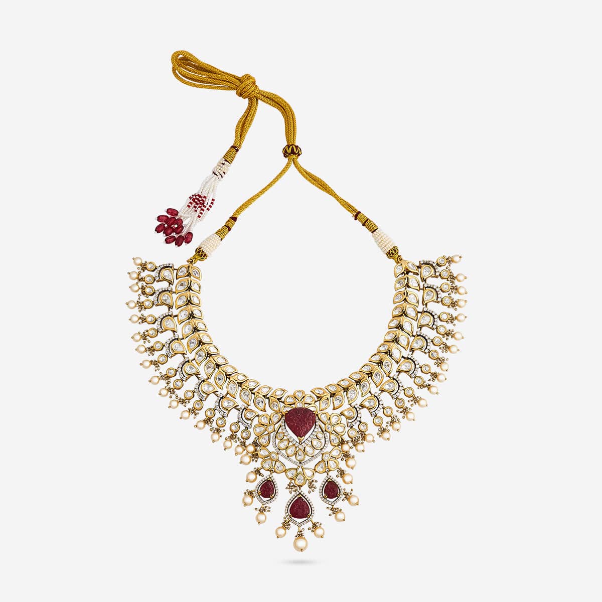 Kundan Necklace 195208 - Image 3