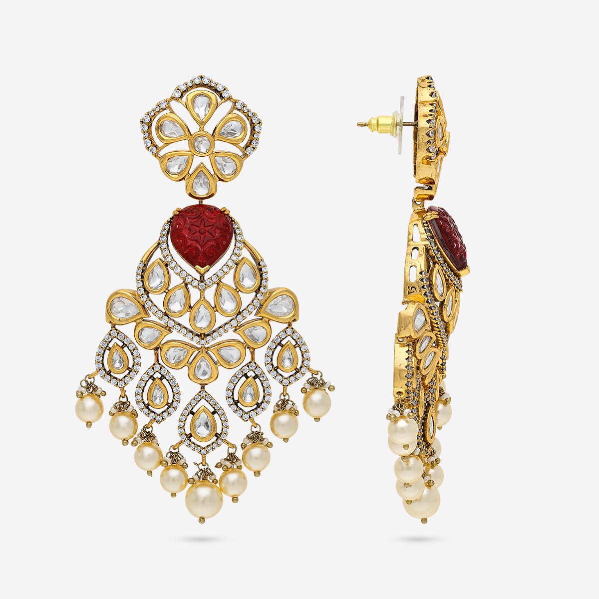 Kundan Necklace 195208 - Image 5