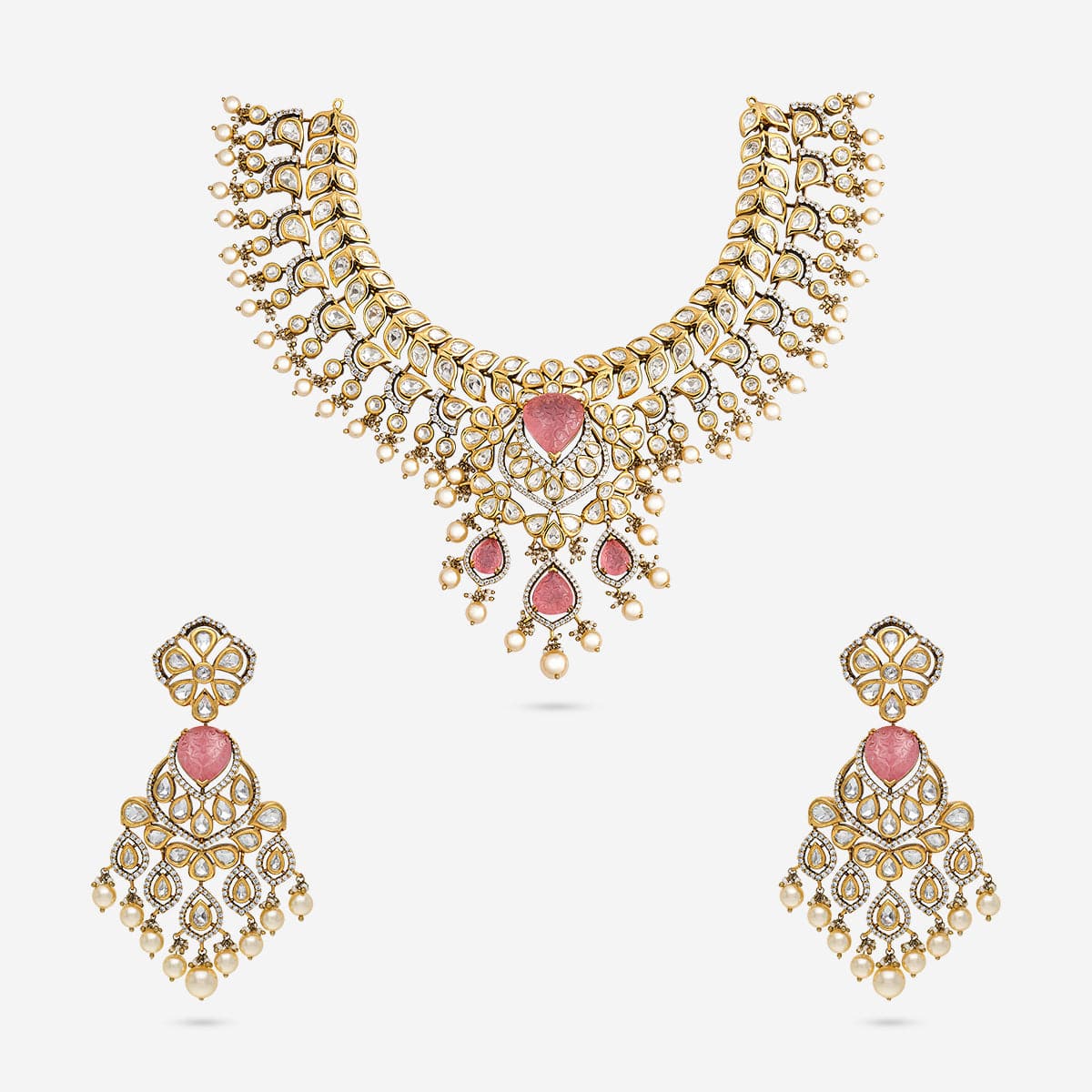 Kundan Necklace 195208 - Image 6