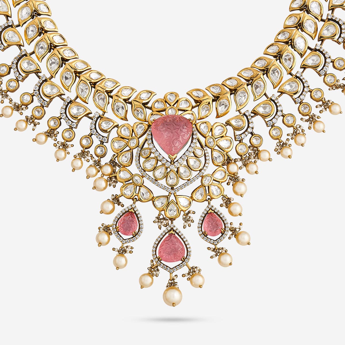 Kundan Necklace 195208 - Image 9