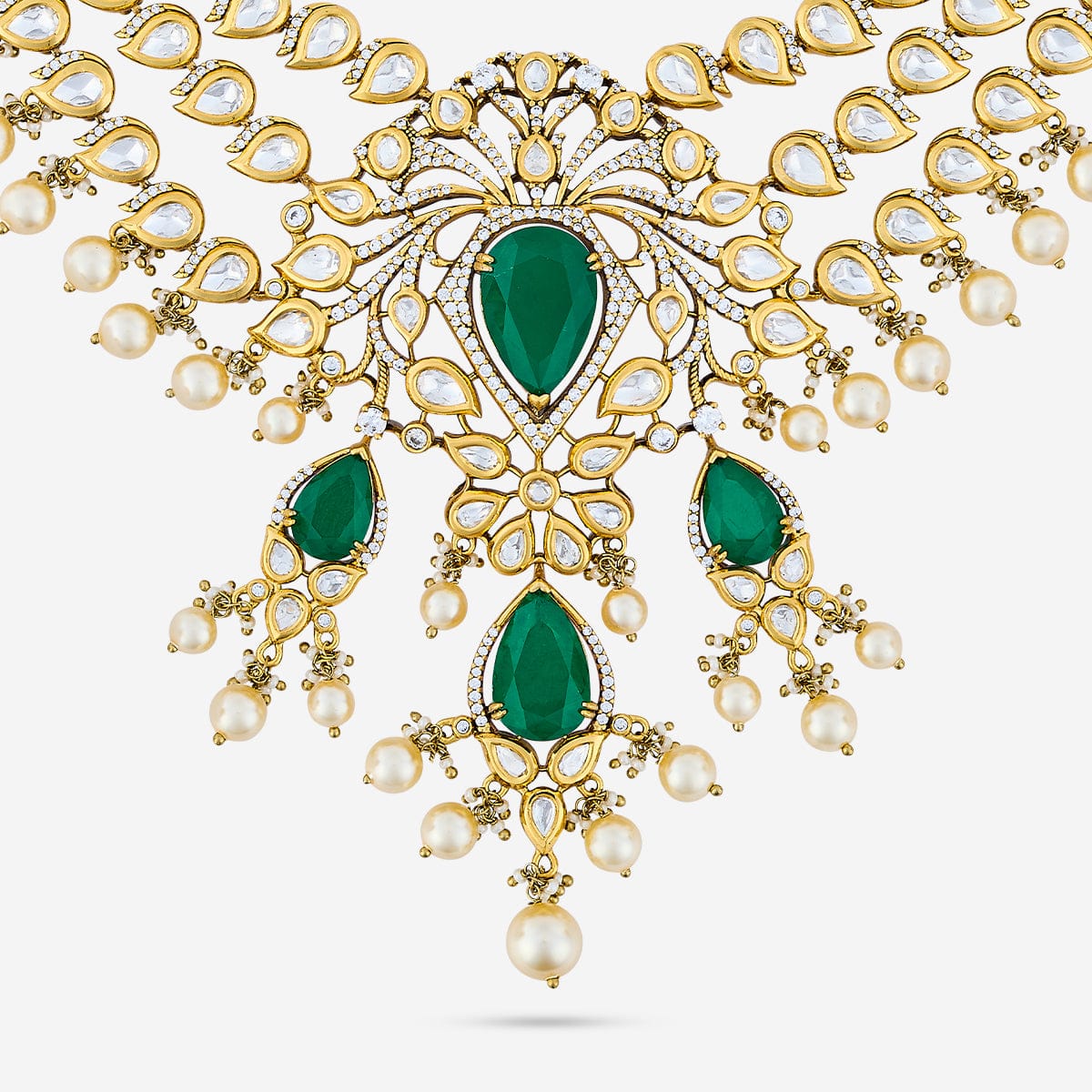 Kundan Necklace 195209 - Image 10
