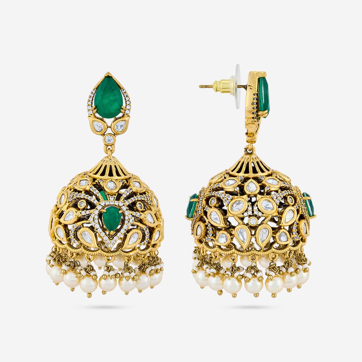 Kundan Necklace 195209 - Image 11