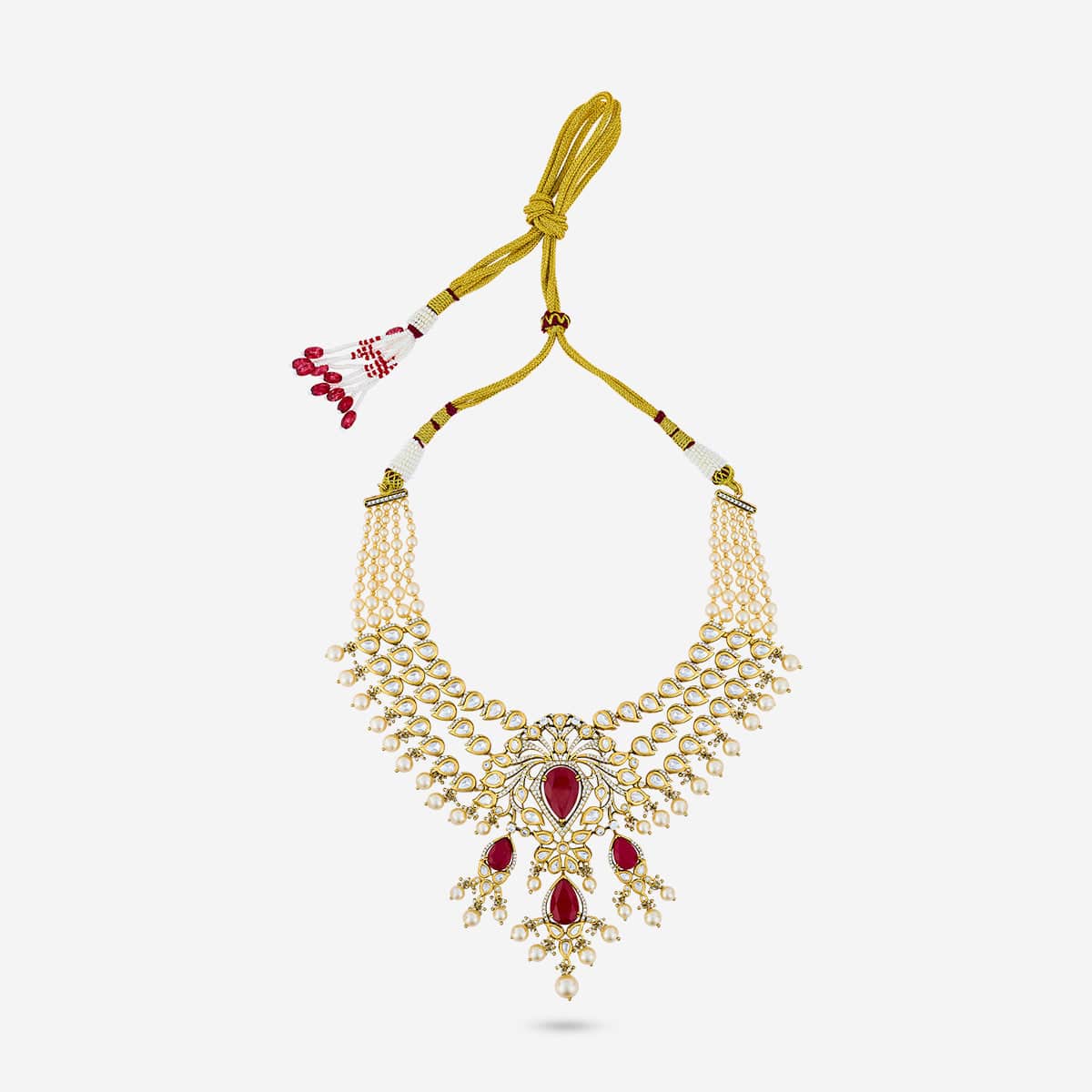 Kundan Necklace 195209 - Image 3