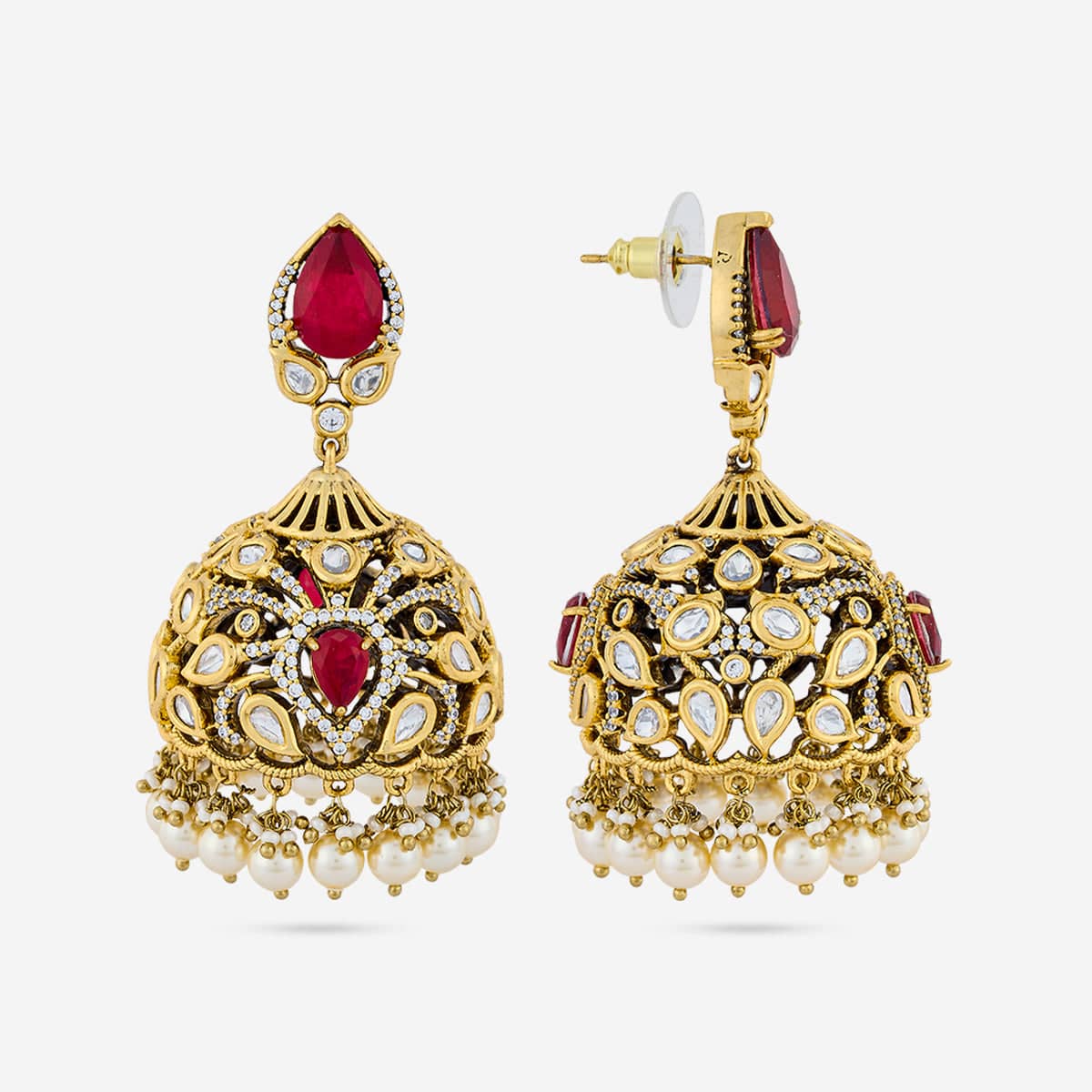Kundan Necklace 195209 - Image 5