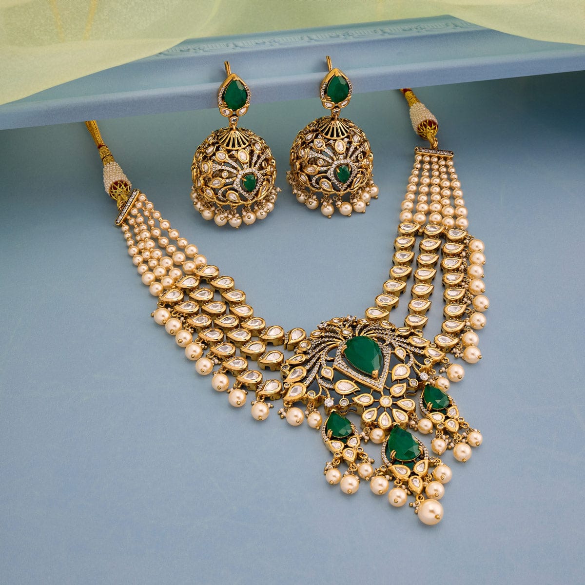 Kundan Necklace 195209 - Image 7