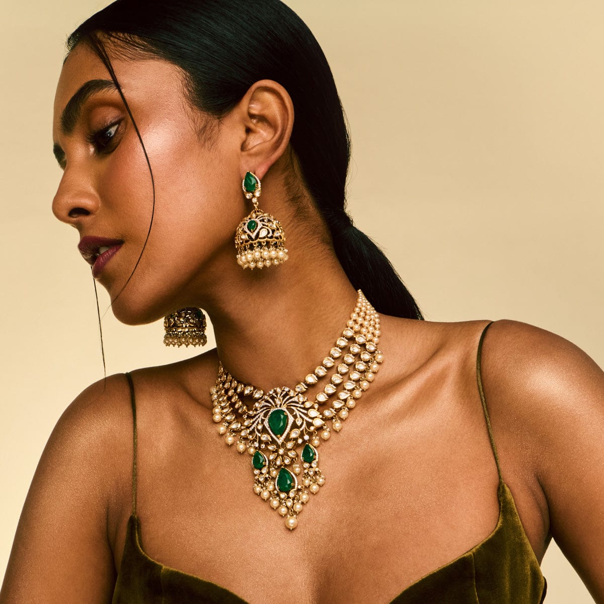 Kundan Necklace 195209 - Image 8