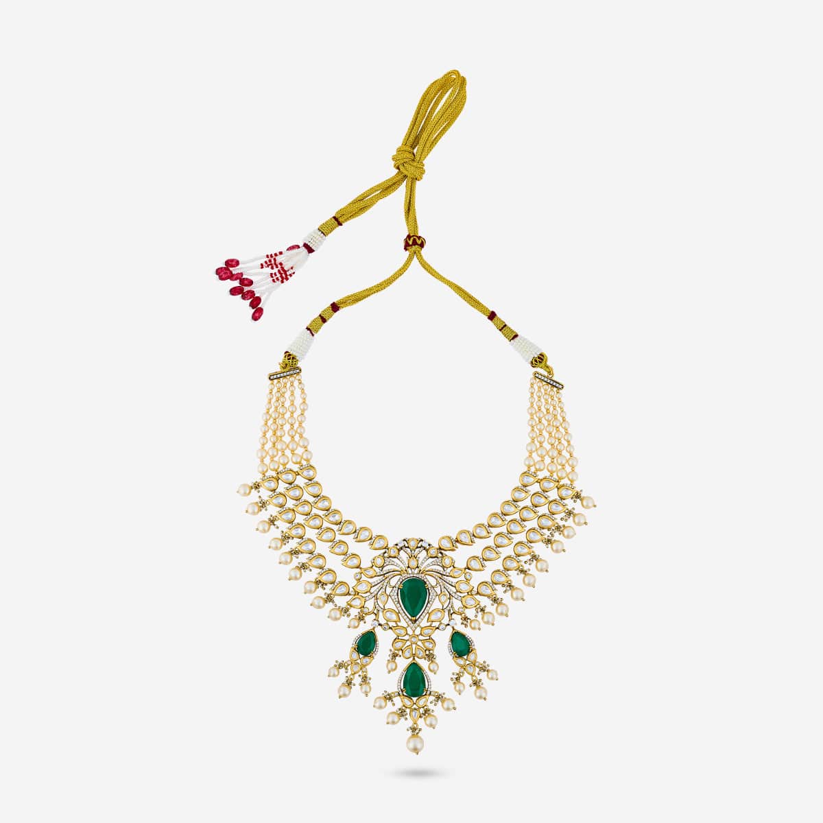 Kundan Necklace 195209 - Image 9