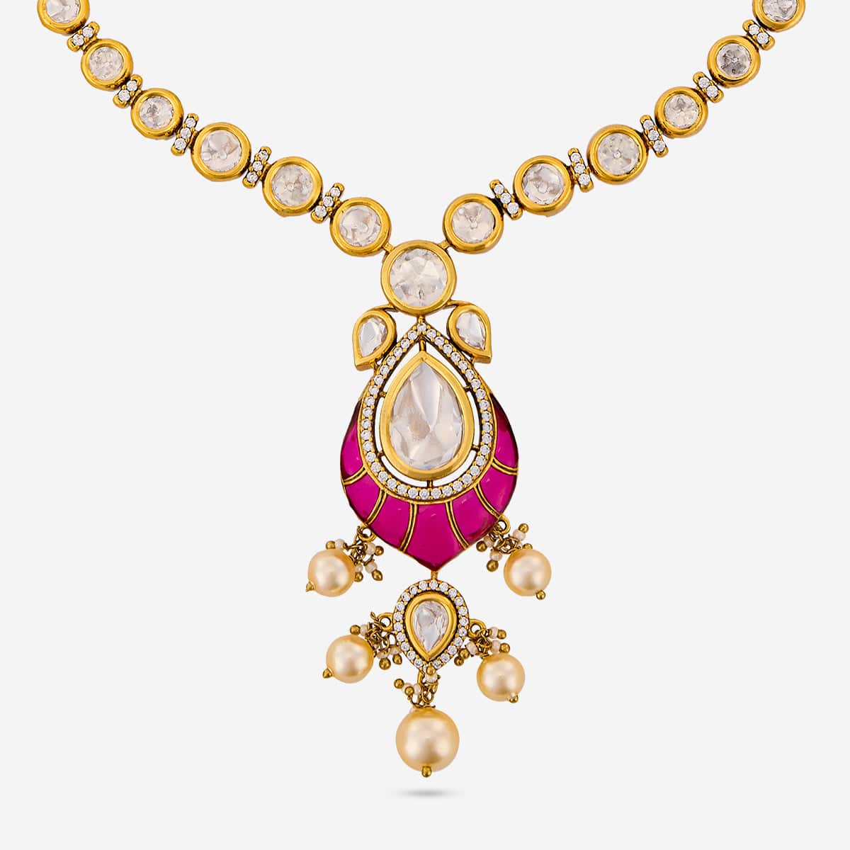 Kundan Necklace 196757 - Image 4
