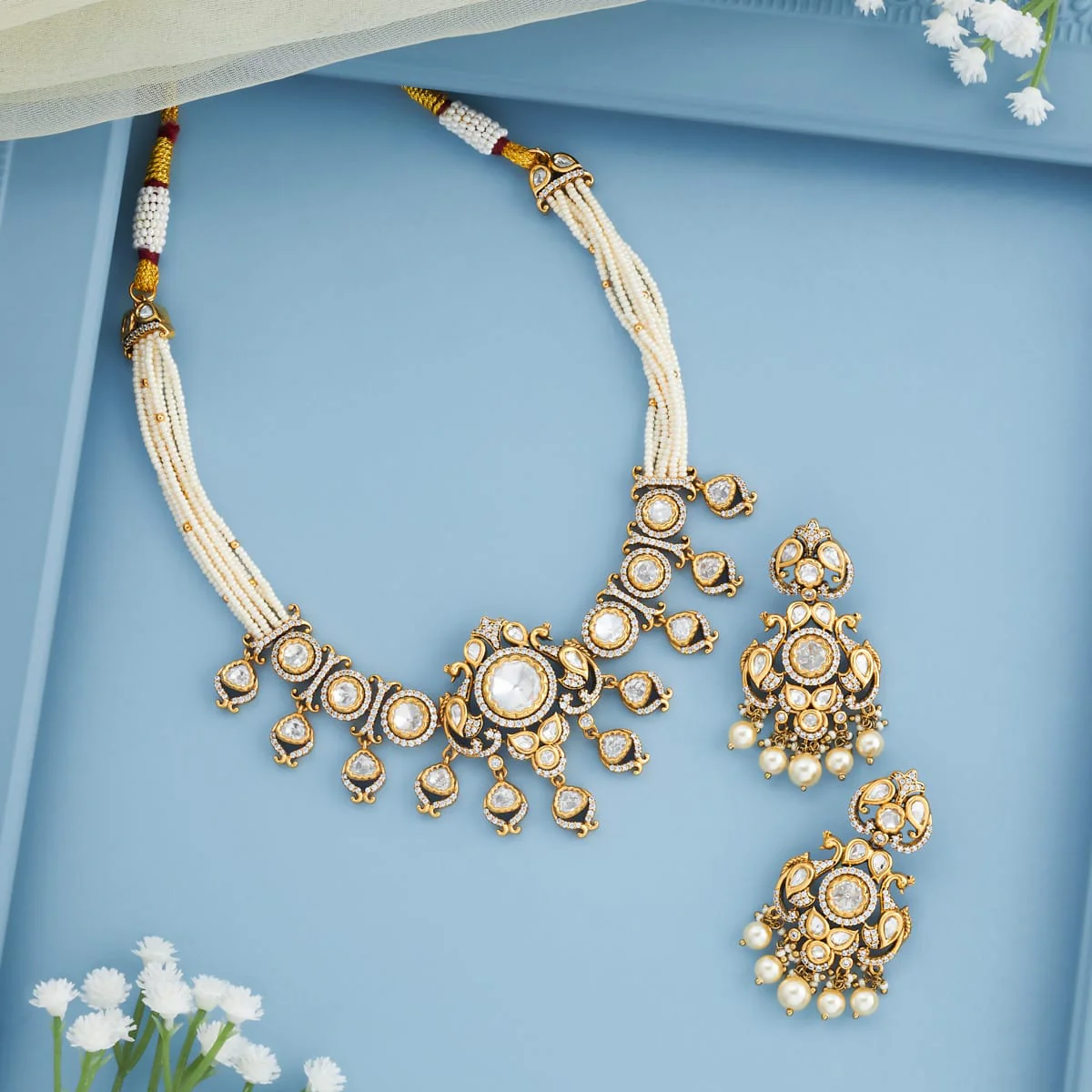 Kundan Necklace 196758 - Image 2