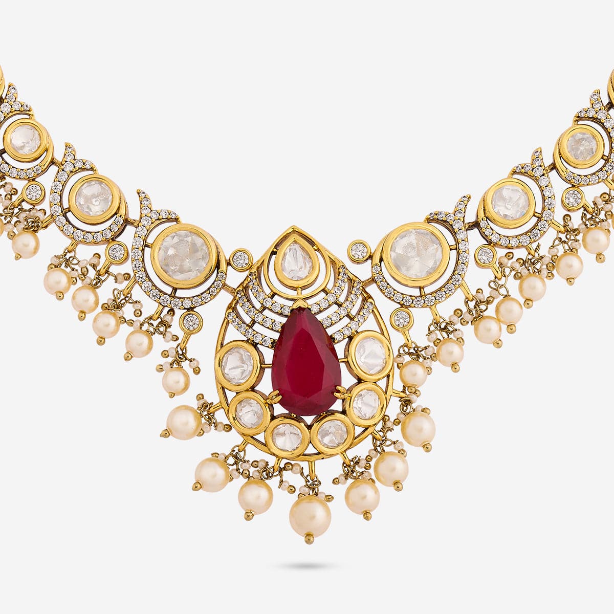 Kundan Necklace 196759 - Image 4