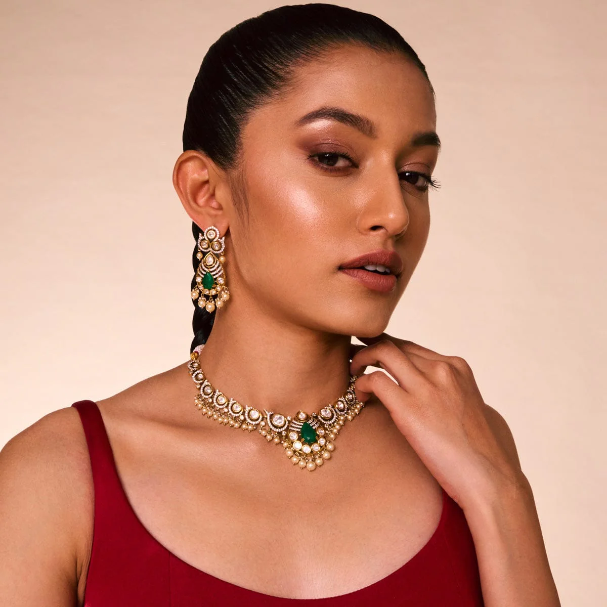 Kundan Necklace 196759 - Image 8