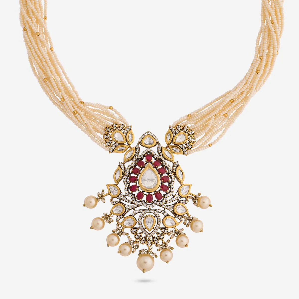 Kundan Necklace 196760 - Image 4