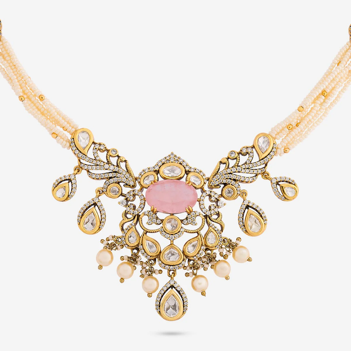Kundan Necklace 196762 - Image 4