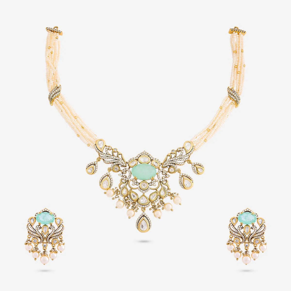 Kundan Necklace 196762 - Image 6