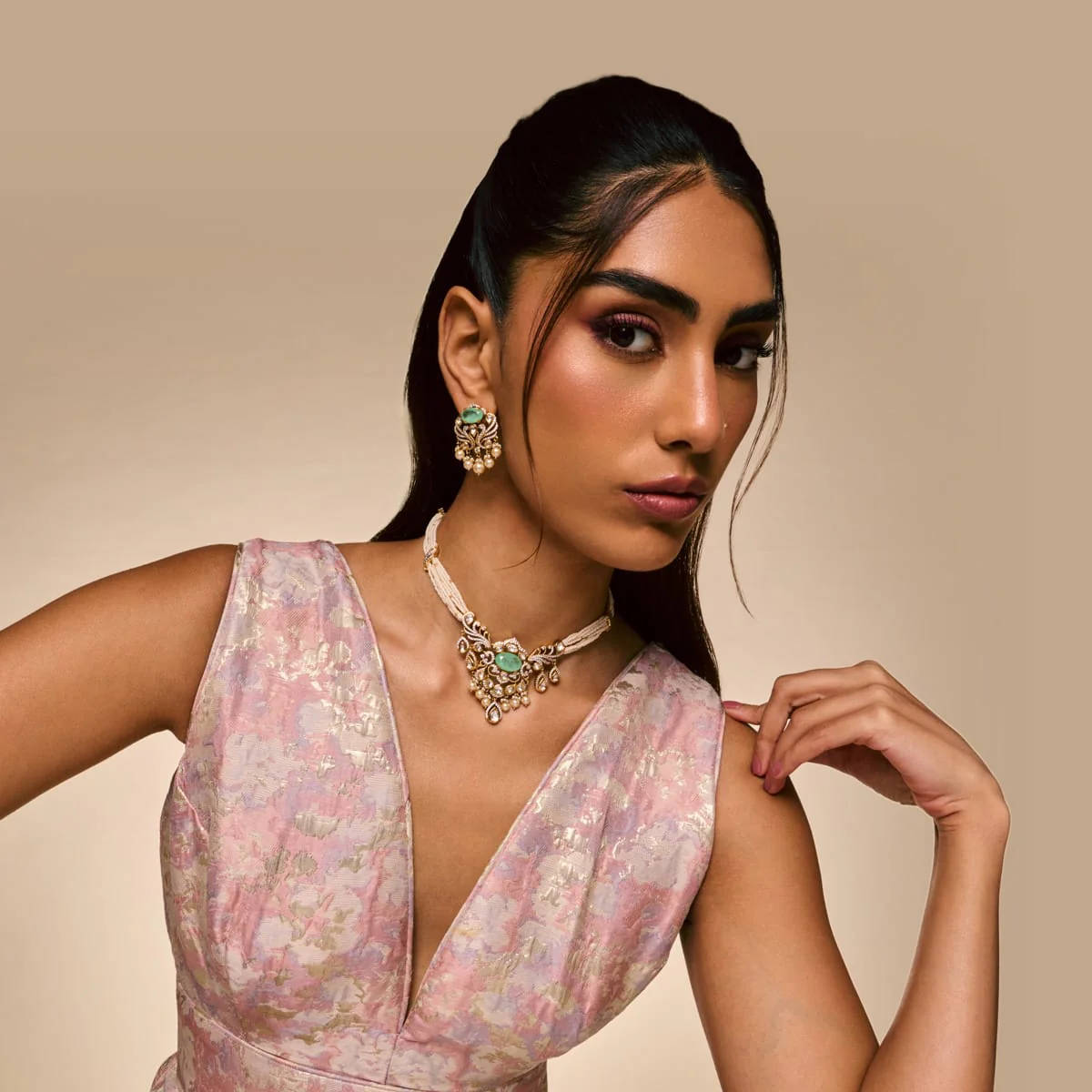 Kundan Necklace 196762 - Image 8