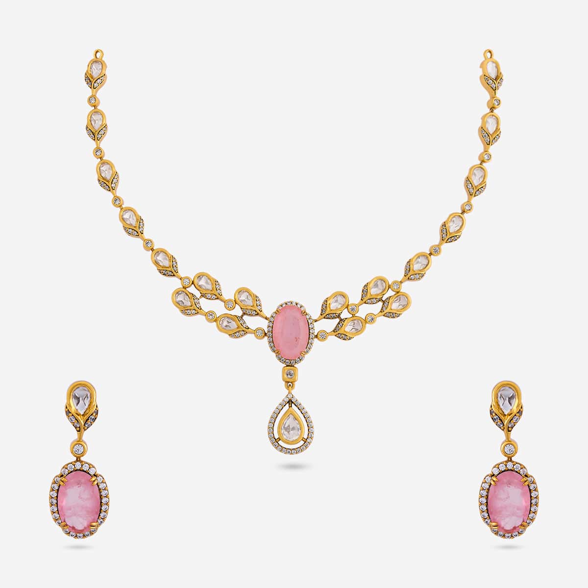 Kundan Necklace 196902 - Image 11