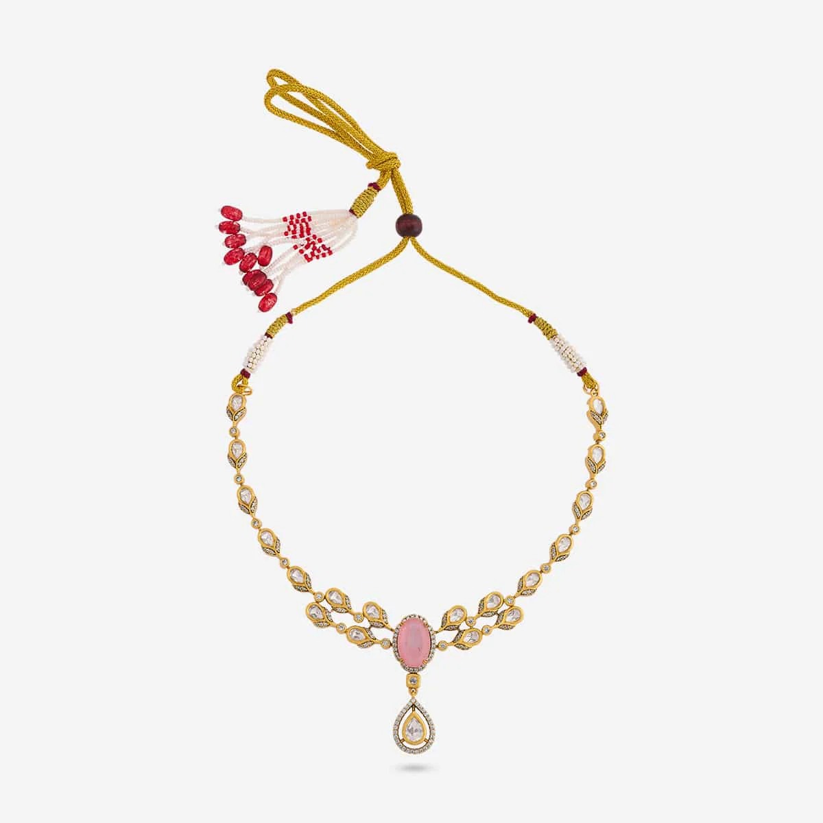 Kundan Necklace 196902 - Image 13