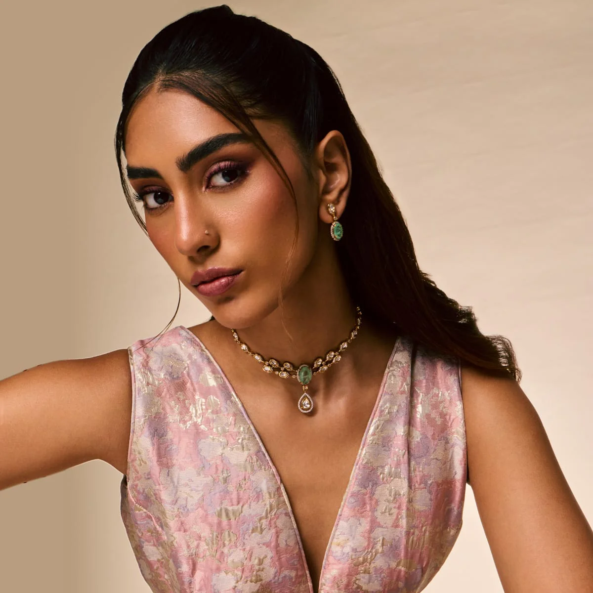Kundan Necklace 196902 - Image 18