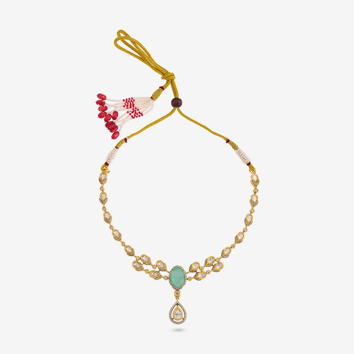 Kundan Necklace 196902 - Image 19