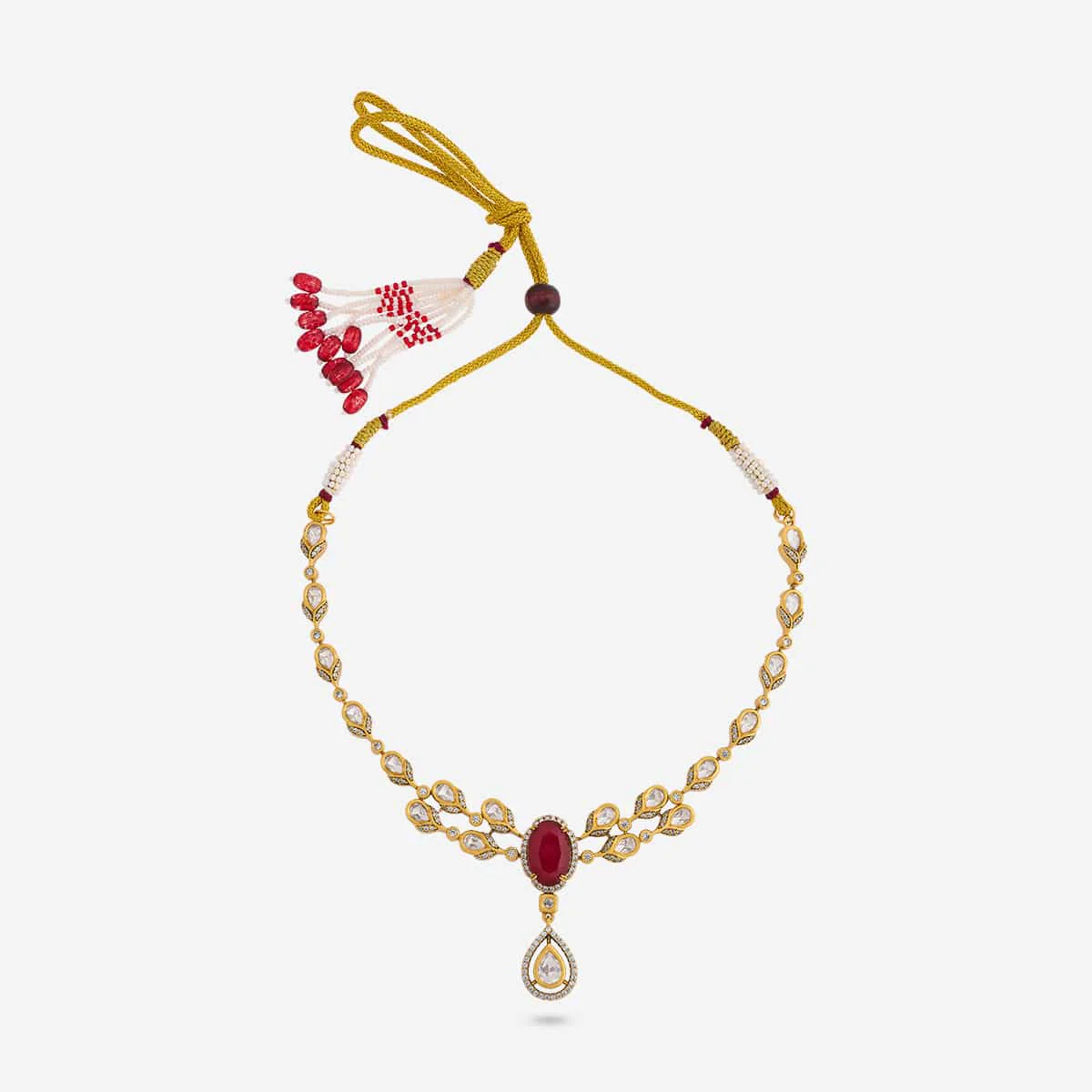 Kundan Necklace 196902 - Image 3