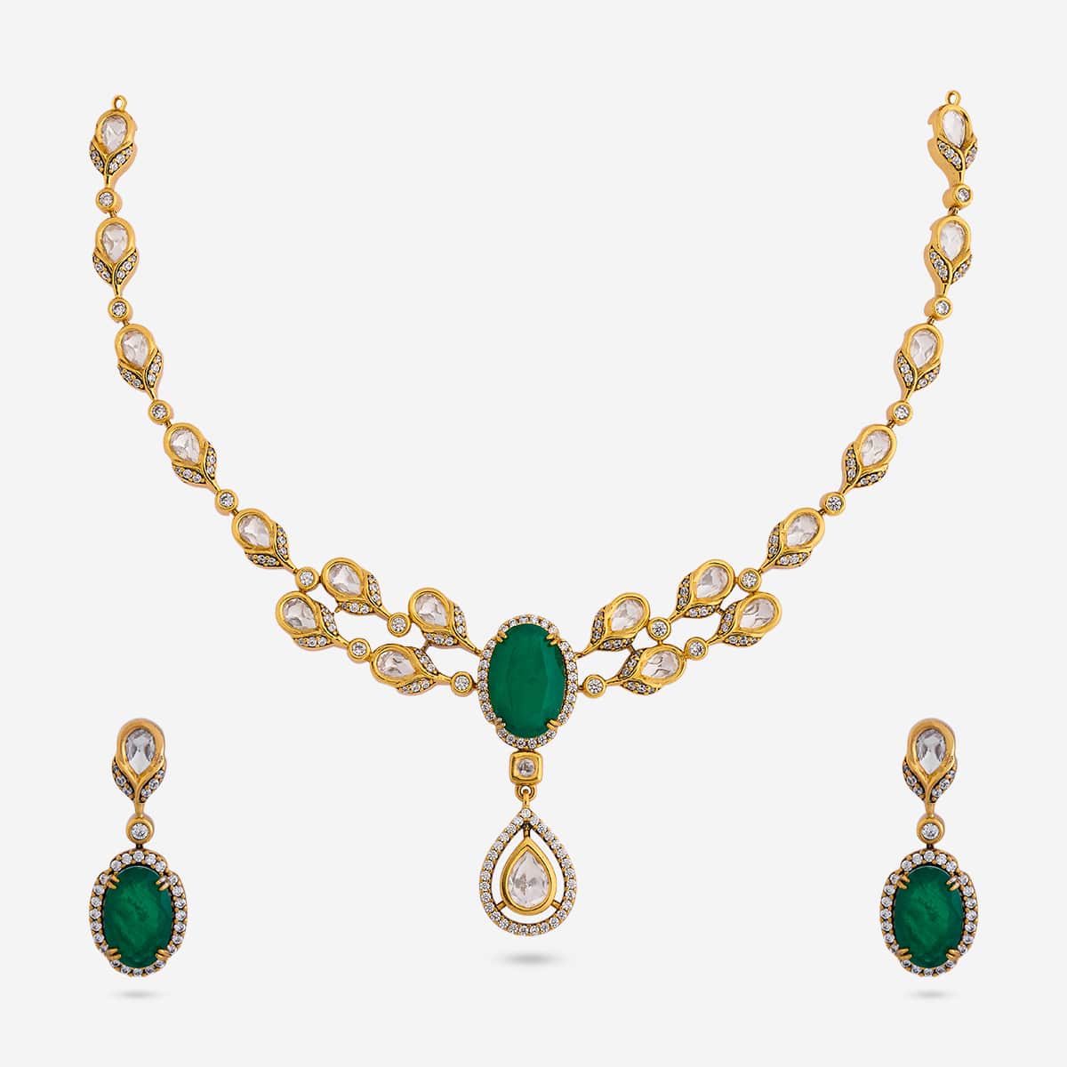Kundan Necklace 196902 - Image 6