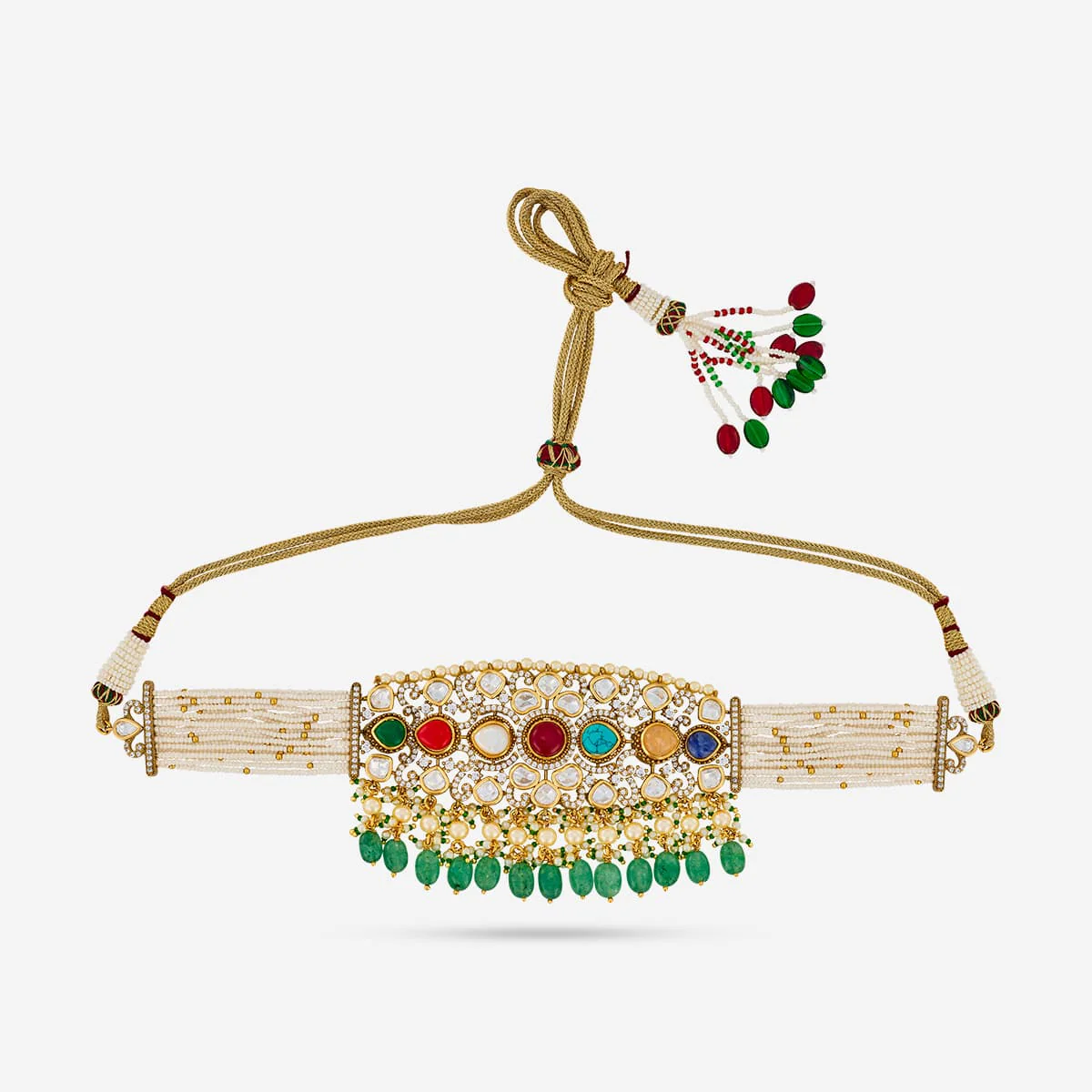 Kundan Necklace 197675 - Image 3