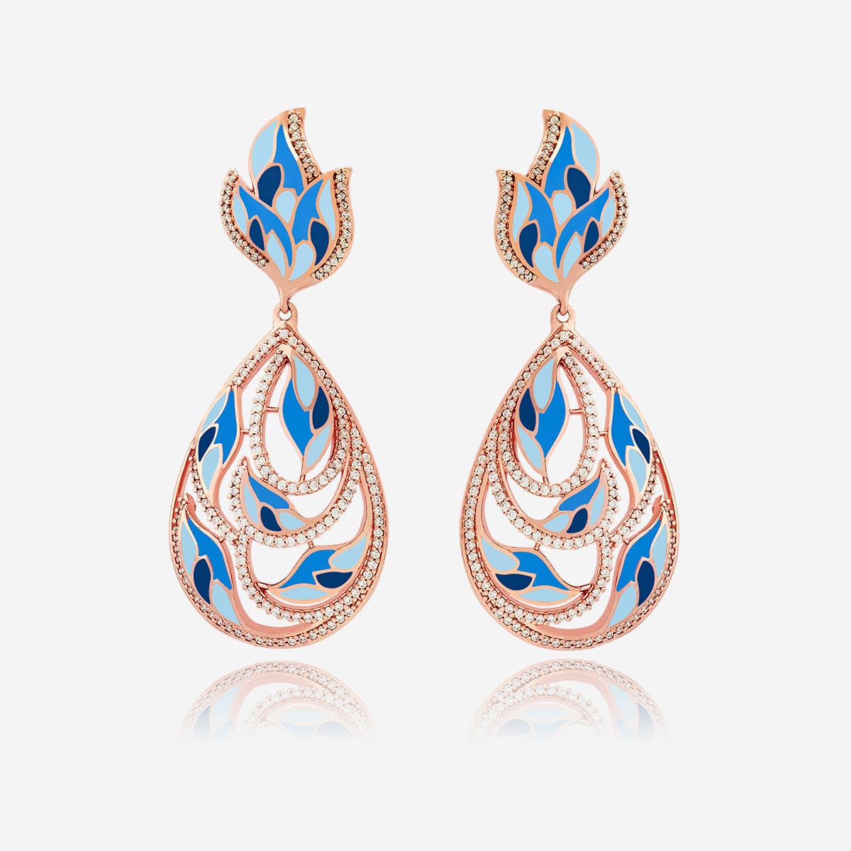 Meenakari Zircon Earring 169716 - Image 2