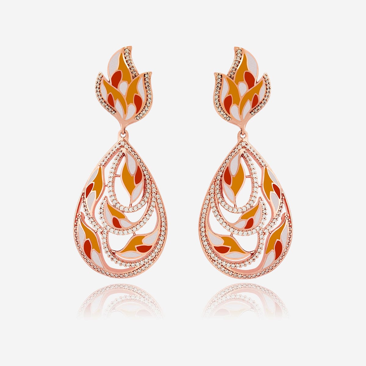 Meenakari Zircon Earring 169716 - Image 6