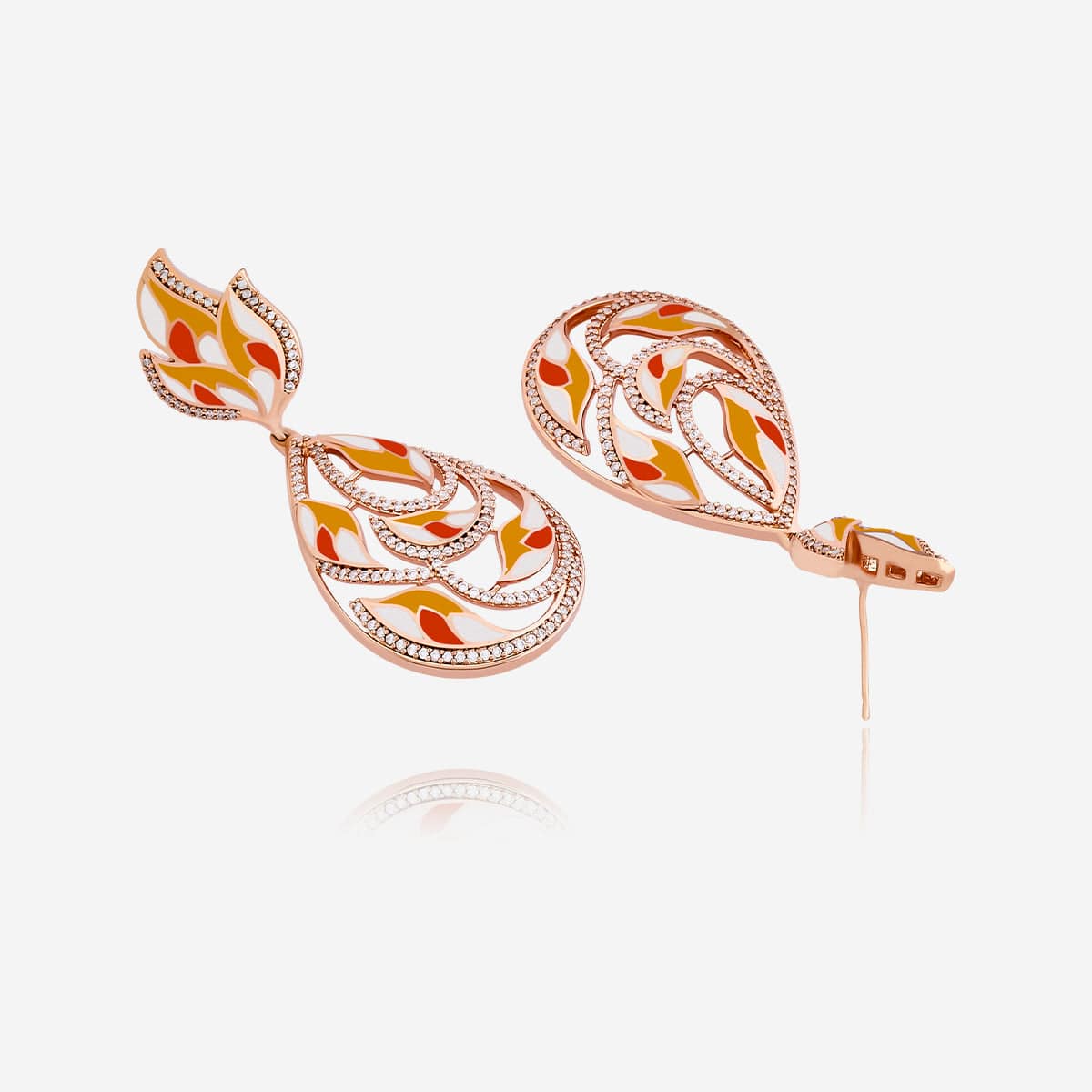 Meenakari Zircon Earring 169716 - Image 7
