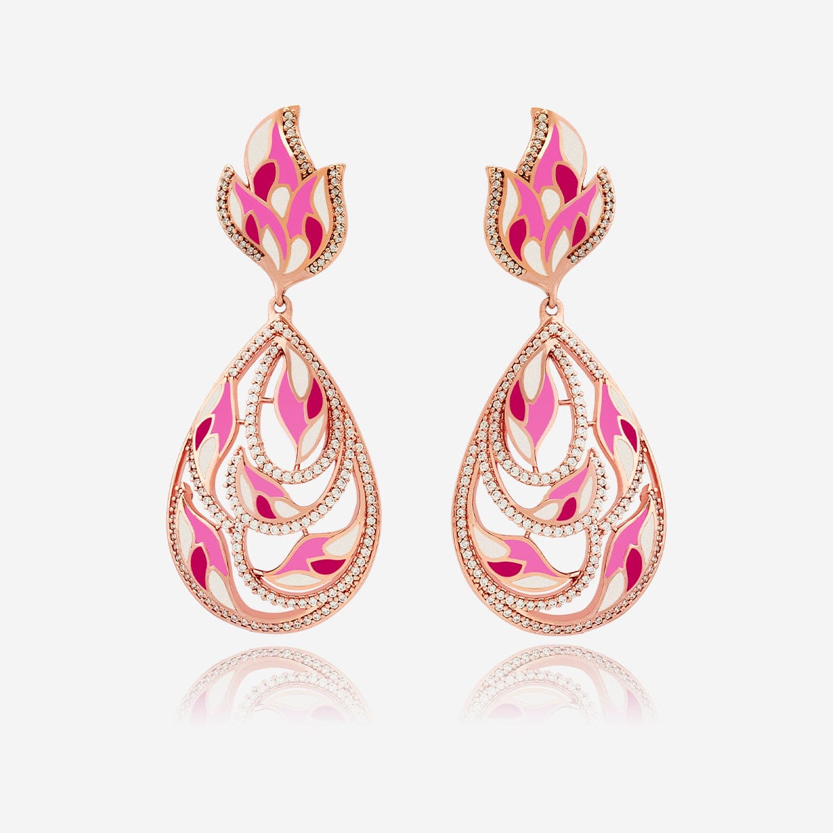 Meenakari Zircon Earring 169716 - Image 8