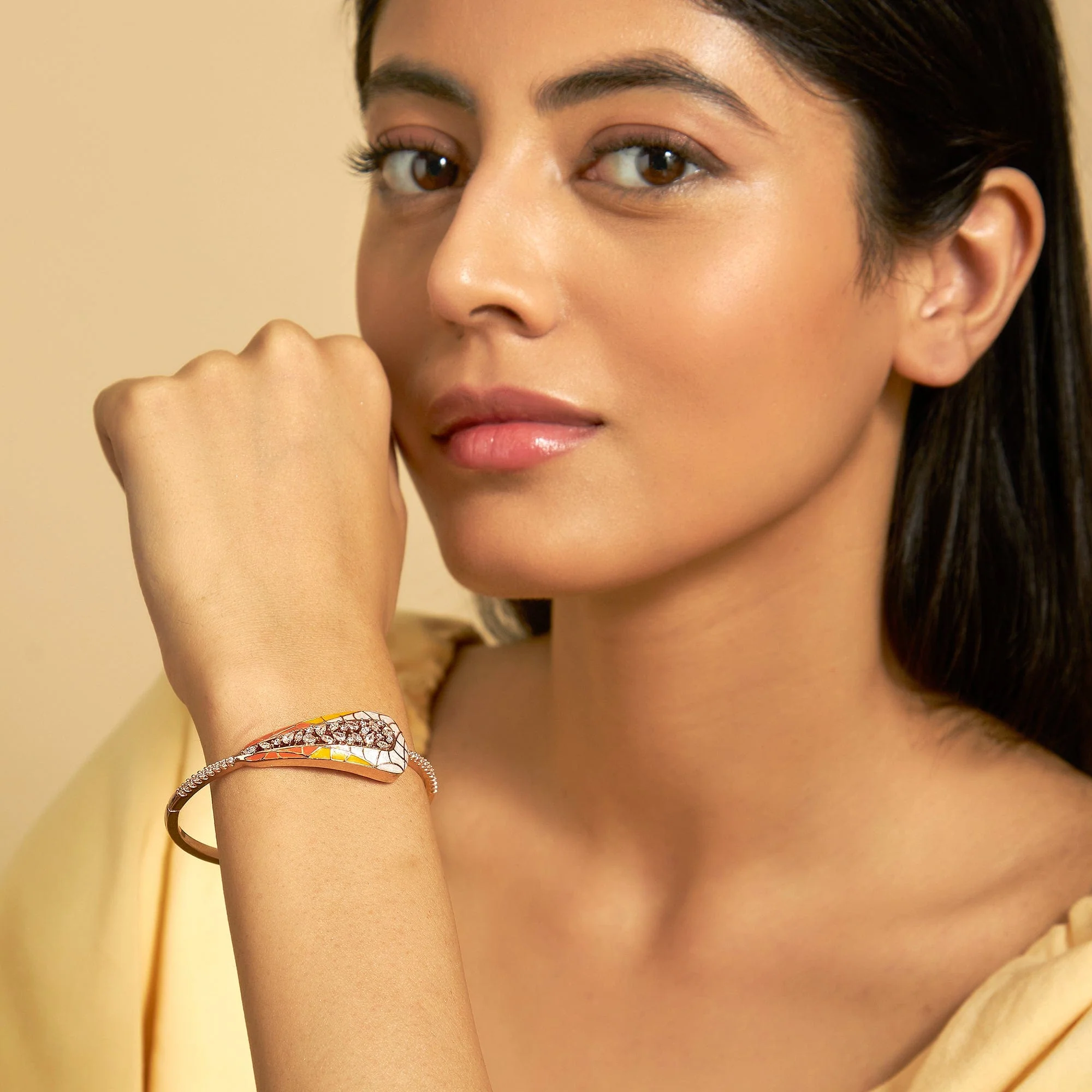 Meenakari Zircon Kada 169683 - Image 3