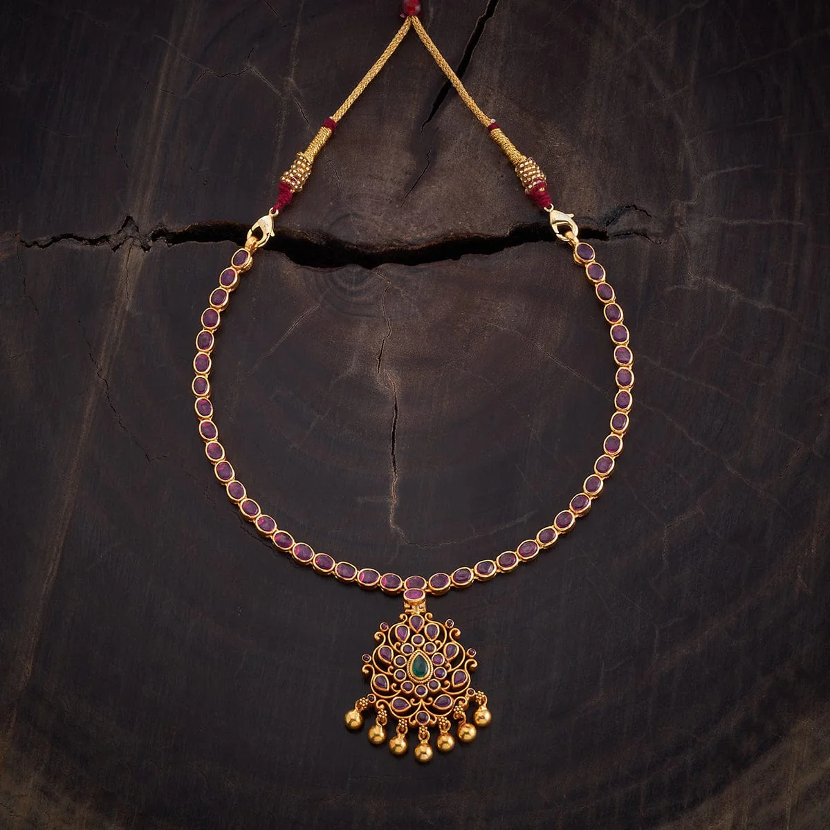 Reversible 92.5 Silver Temple Necklace 165734 - Image 4