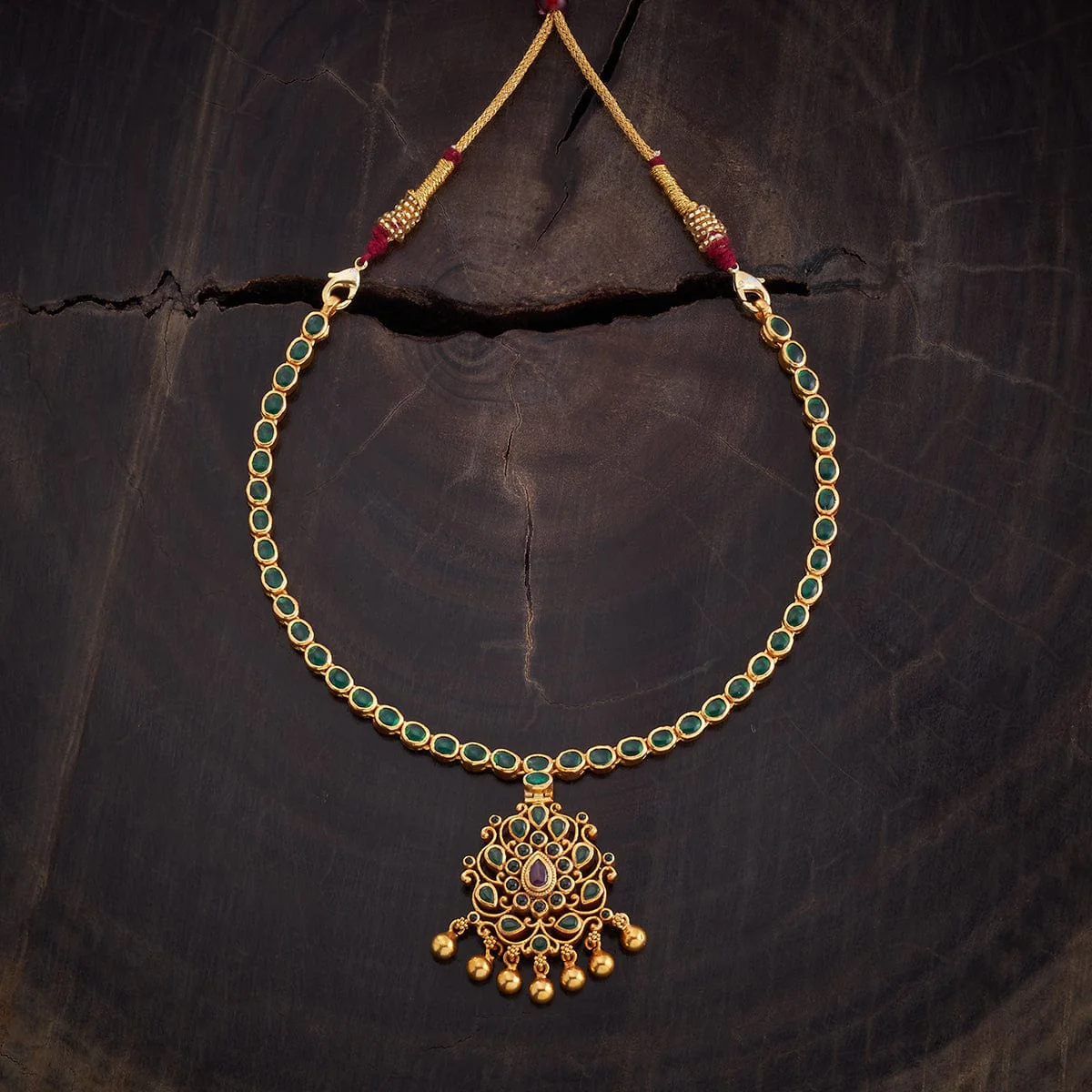 Reversible 92.5 Silver Temple Necklace 165734 - Image 5