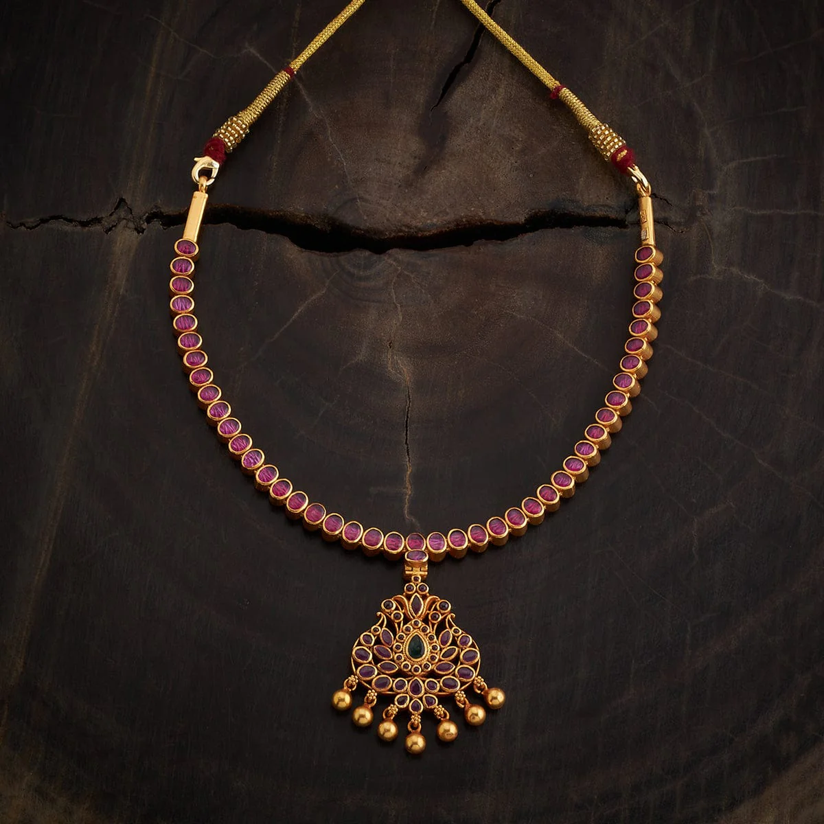 Reversible 92.5 Silver Temple Necklace 165735 - Image 2