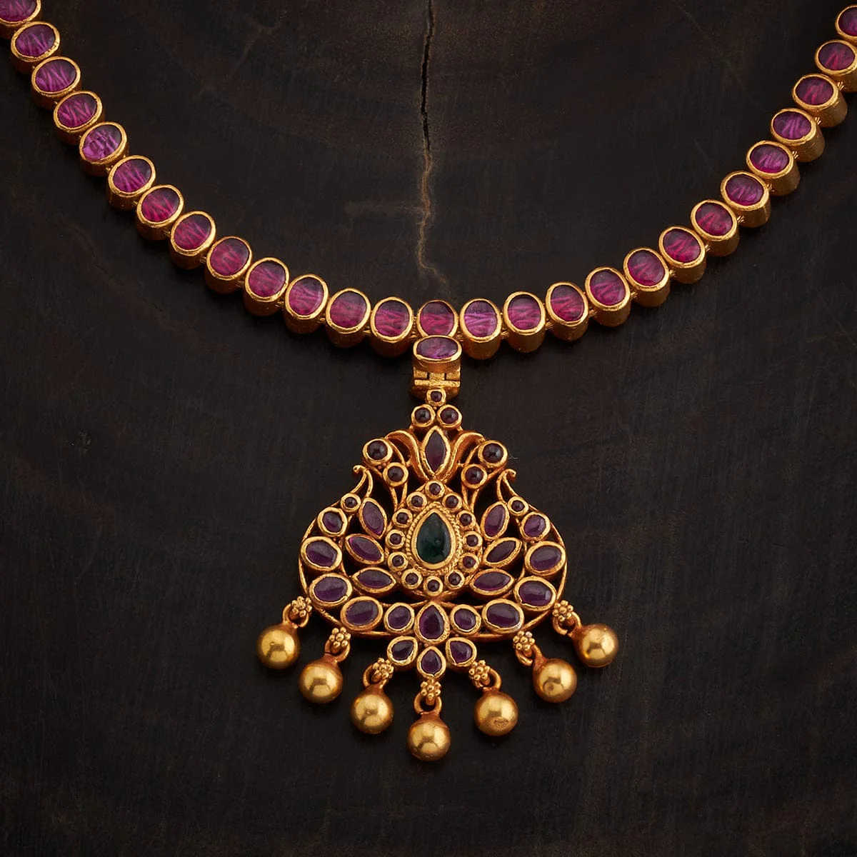Reversible 92.5 Silver Temple Necklace 165735 - Image 3