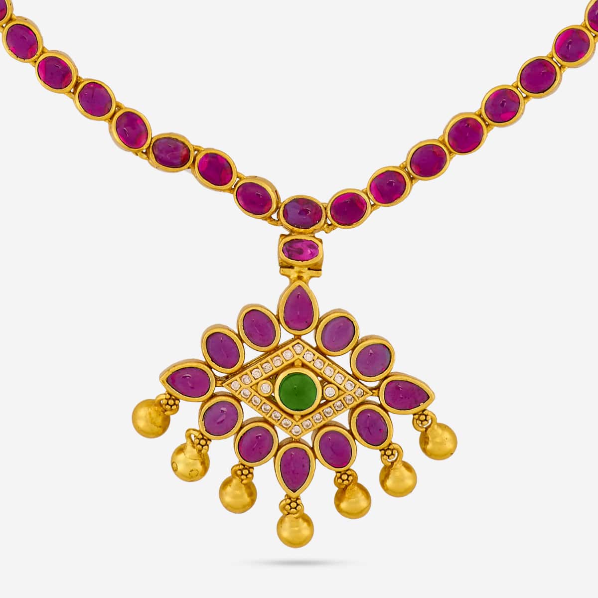 Reversible Silver Temple Necklace 173309 - Image 7