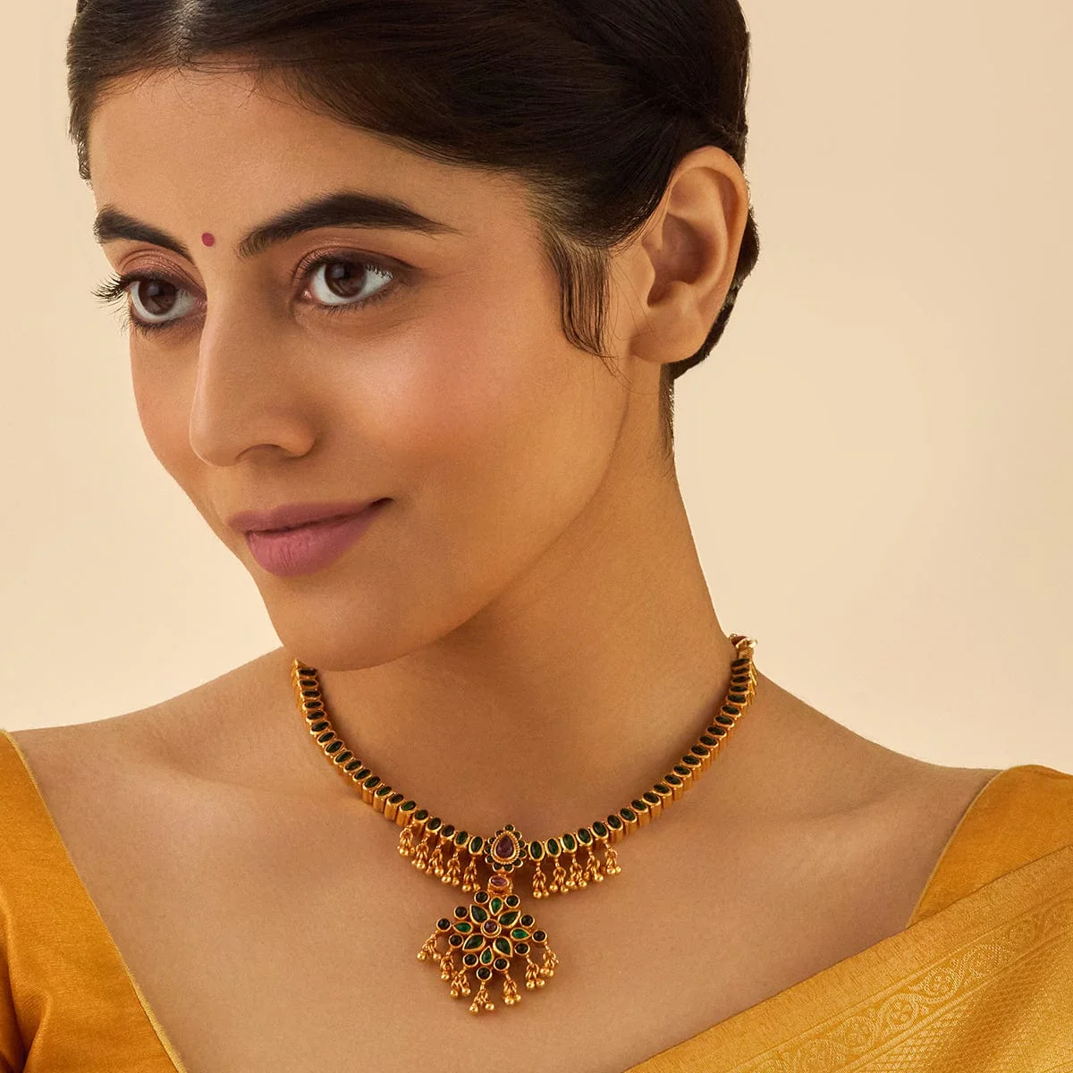 Reversible 92.5 Silver Temple Necklace 177346
