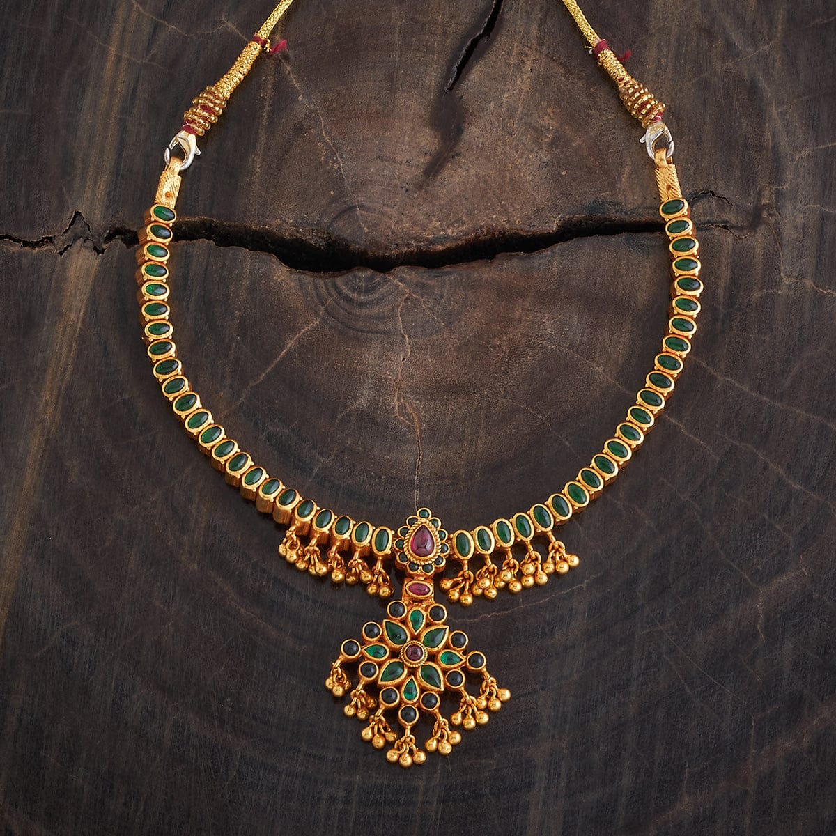 Reversible 92.5 Silver Temple Necklace 177346 - Image 4