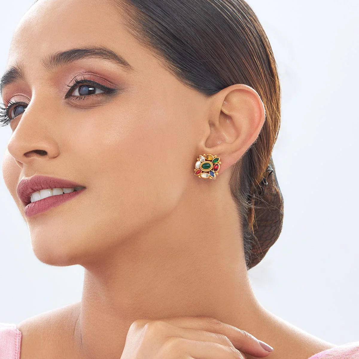 Silver Temple Earring 137834 - Image 2
