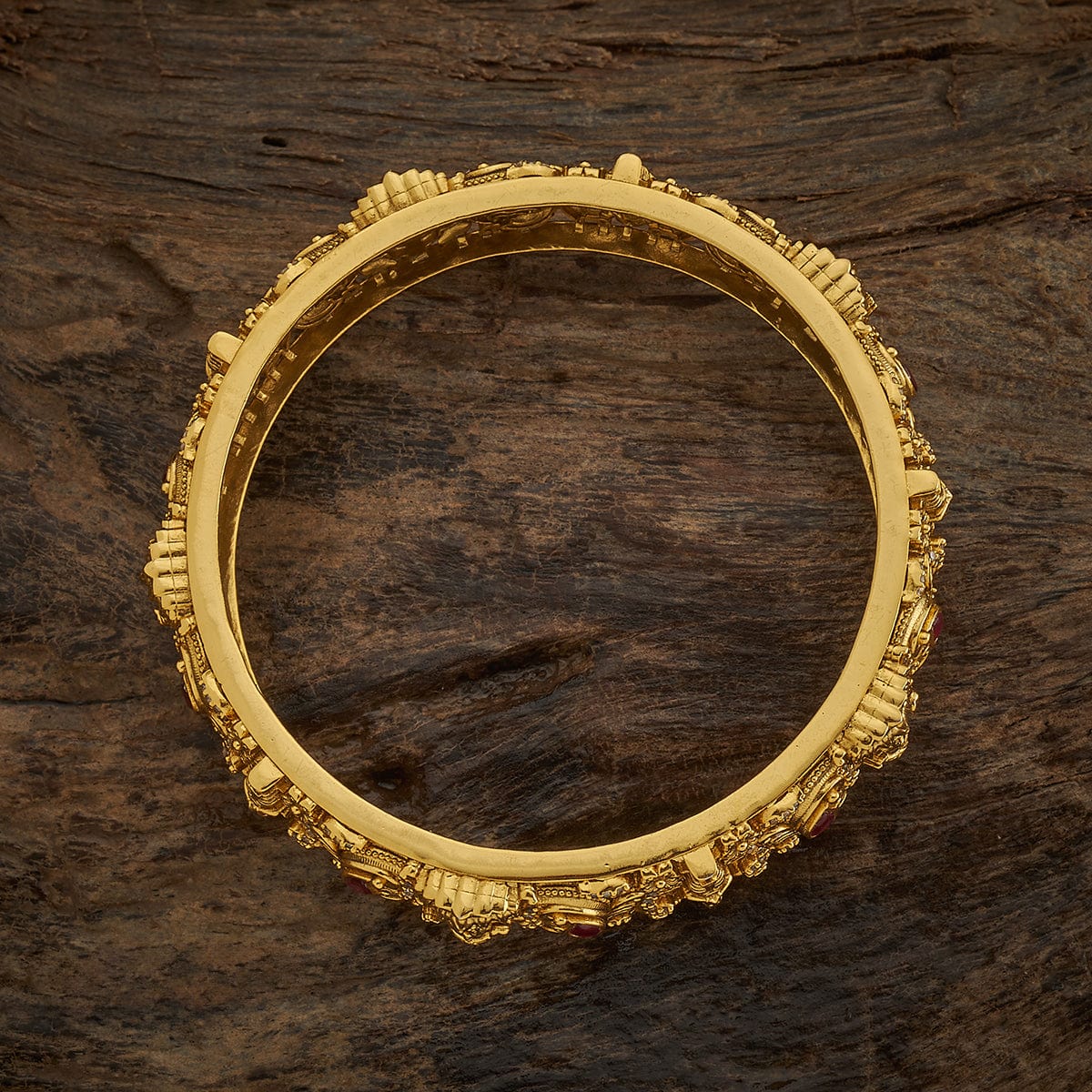Silver Temple Bangle 162674 - Image 4